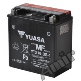 Akumulator YUASA Super MF YTX16-BS 12V 